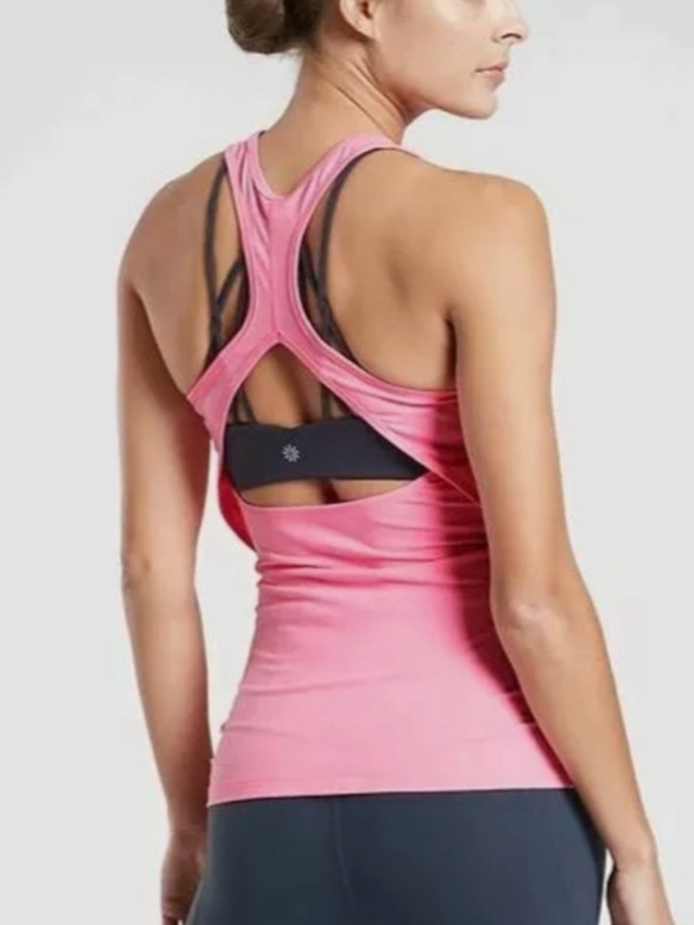 Athleta Pink Racerback Performance Tank - Picture 2 of 5